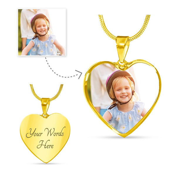 Everlasting Love - Customized Engraved Necklace - Luxury Necklace (Gold) - Necklaces