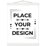 Stunning Art Display - Premium Customizable Poster - 30x40 cm 12x16″ White wall hanger - Posters With Hanger