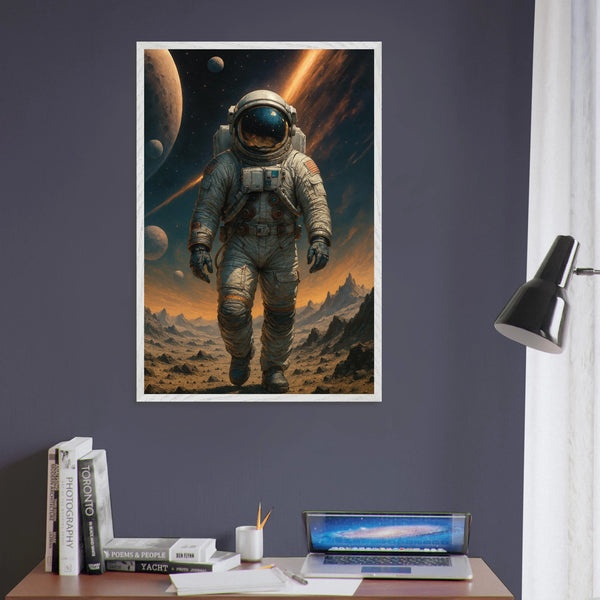 Cosmic Voyager – Wooden Framed Poster Gift - - Wooden Framed Posters