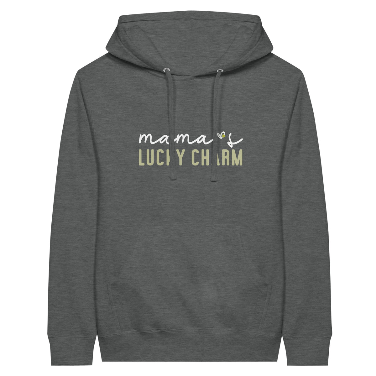 Mama's Lucky Charm - A Hug in Every Stitch - Graphite Heather - Print Material