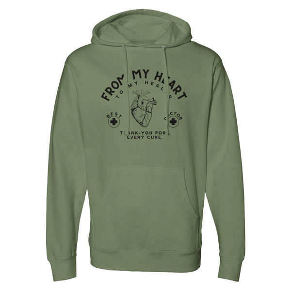 From Patient to Protector - Show Your Appreciation - army heather - Hoodies