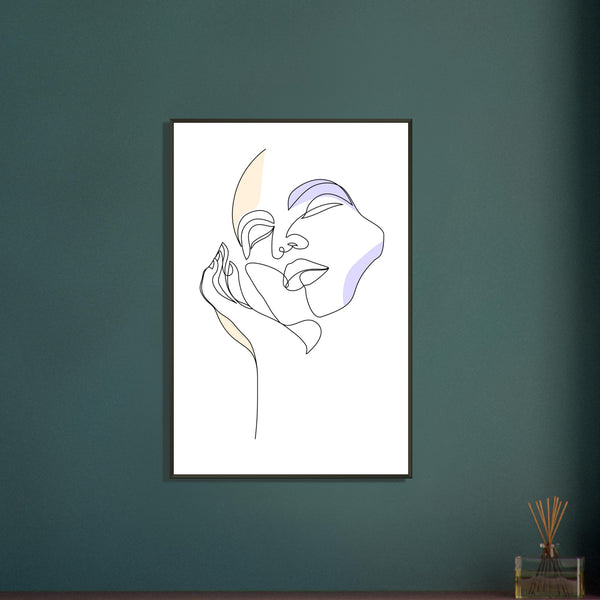 Graceful Lines - Contemporary Art for Your Space - - Metal Framed Posters