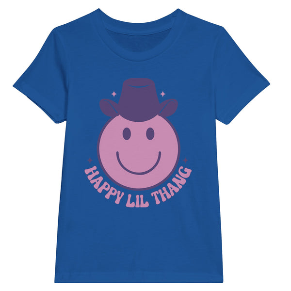 Spread Smiles - Happy Lil Thang Crewneck Tee - Royal - T-shirts