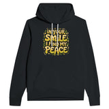 In Your Smile, I Find My Peace – A Gift of Love for Him - Black - Hoodies