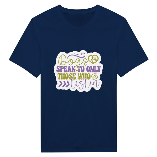 Canine Conversations - Listen to the Language of Dogs! - Navy - T-shirts