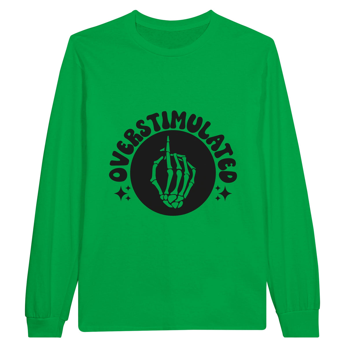 Overstimulated Chaos - Wearable Reflections - Irish Green - Sweatshirt