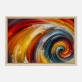 Whirlwind of Color - Framed Abstract Expression - 60x90 cm 24x36″ - Framed Canvas