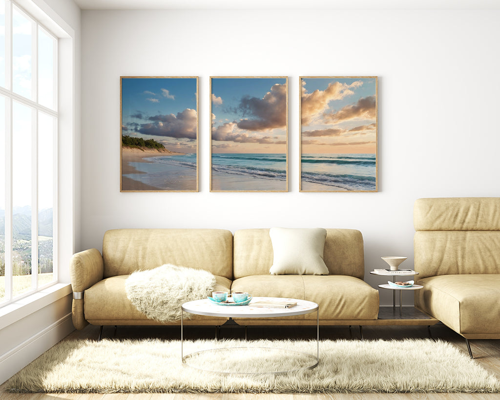 Serenity of Sunset Shores - 24x36 - Framed Posters