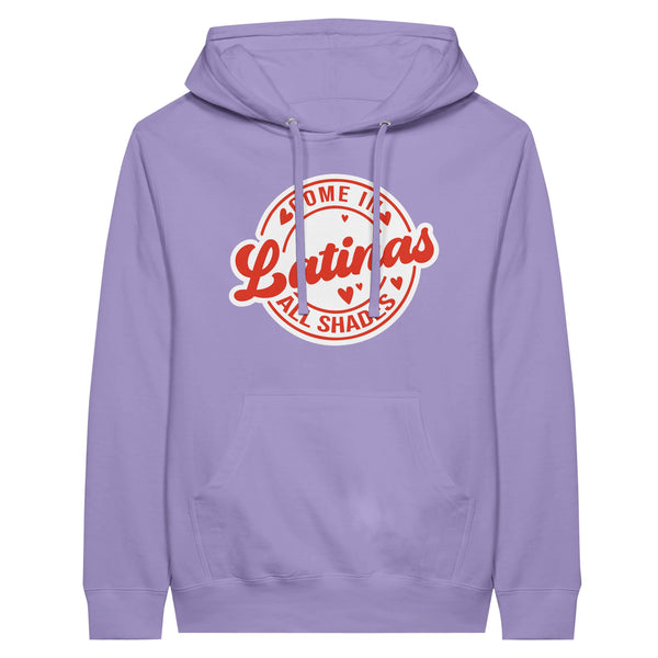 Celebrate Diversity -Latinas in All Shades Premium Hoodie - Lavender - Hoodies