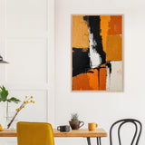 Striking Abstract Wall Art – Gift the Bold Harmony Poster - Wood frame - Wooden Framed Posters