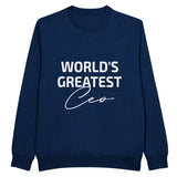 World’s Greatest CEO - Embrace Leadership in Style - Navy - Sweatshirt