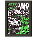 Urban Expression - Graffiti Art Masterpiece - 13x18 cm 5x7″ - Metal Framed Posters