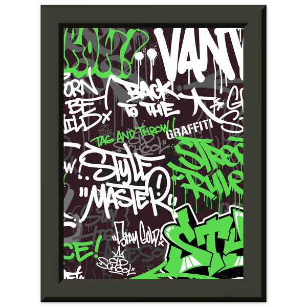 Urban Expression - Graffiti Art Masterpiece - 13x18 cm 5x7″ - Metal Framed Posters