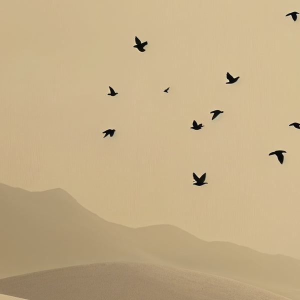 Flight Beneath the Desert Sun - Framed Poster - - Wooden Framed Posters