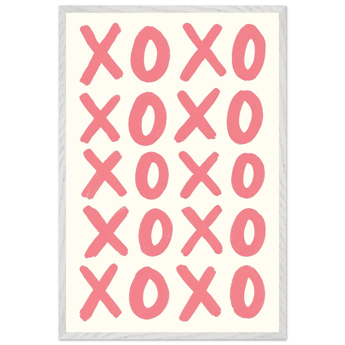 XOXO Hugs & Kisses Poster – Gift for Loved Ones - - Wooden Framed Posters