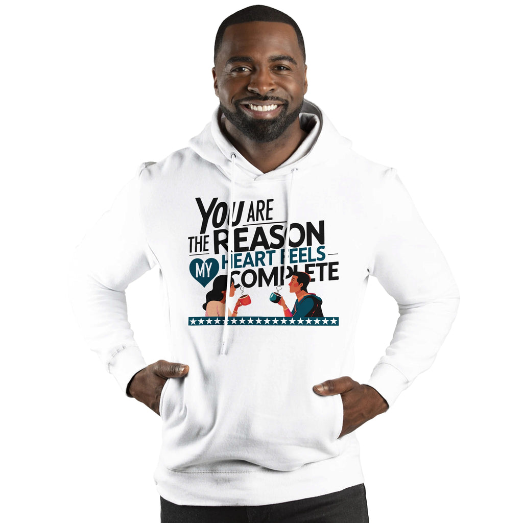 You Complete My Heart – A Cozy Gift for Him - White - Hoodies