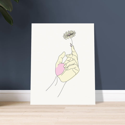 Image of Gentle Grace - Archival Quality Hand &amp; Flower Poster