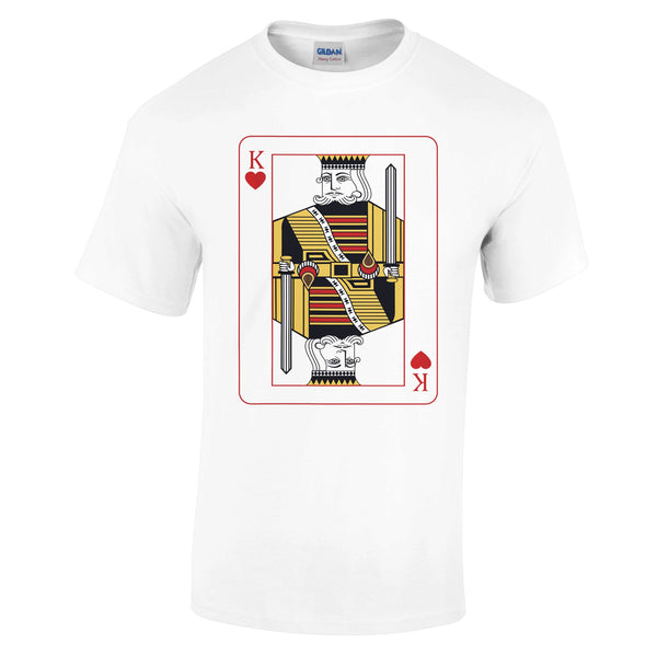 Playing Cards- K- Heavyweight Unisex Crewneck T-shirt - - Print Material