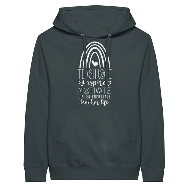 Guiding Light - Wrap Yourself in Teacher Life Wisdom - Charcoal Heather - Hoodies