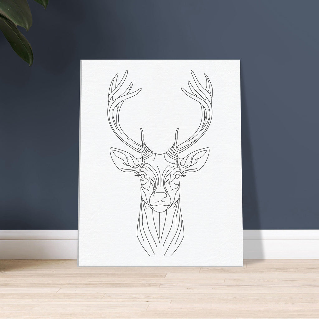 Graceful Stag - Minimalist Canvas Art - 40x50 cm 16x20″ - Canvas Prints