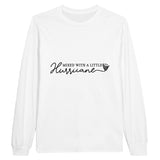 Hurricane Vibes - Bold Longsleeve Tee - White - Sweatshirt