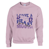 Heartfelt Words - Mouthful Silence - Light Pink - Sweatshirt