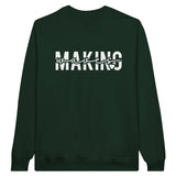 Ride the Waves - Dive into Making Waves - Forest Green - Sweatshirt