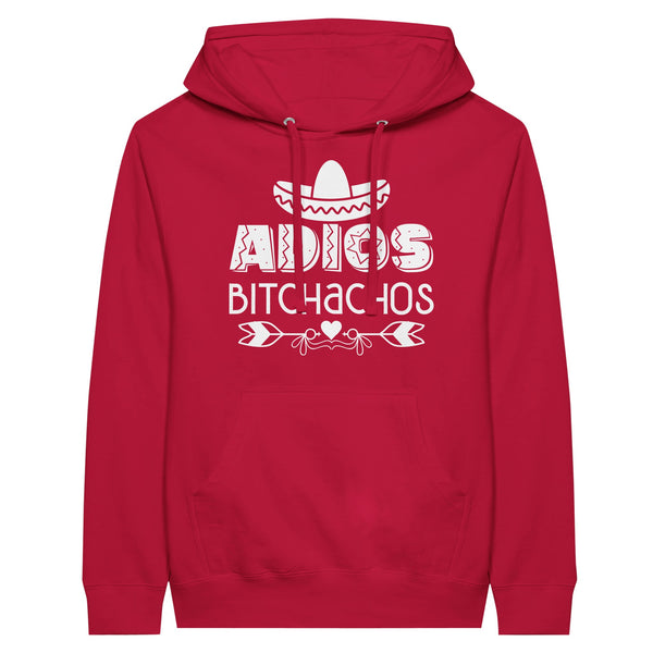 Adios Bitchachos Sombrero Heart - Red - Hoodies