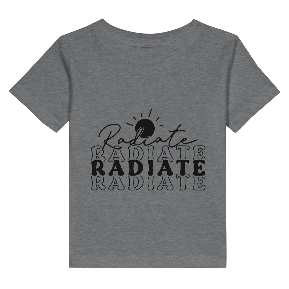 Radiate Joy Tee - Wear Your Positive Energy Proudly - Heather - T.shirts