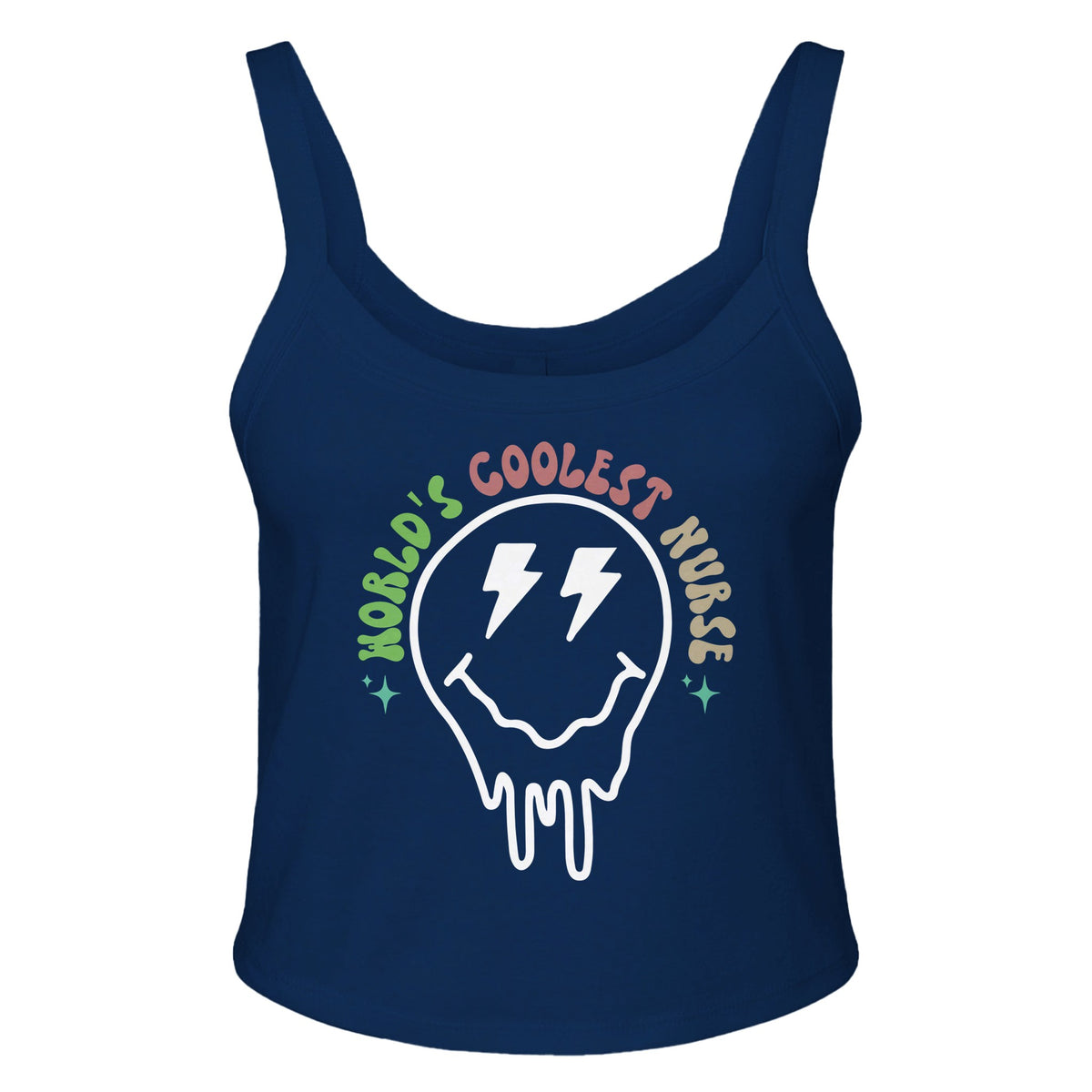 World's Coolest Nurse - Wear Your Pride - solid navy blend - Print Material