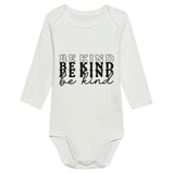 Radiate Goodness - BE KIND Statement Bodysuit - White - Baby Jersey Short Sleeve Tee