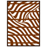 Flowing Lines - Contemporary Wall Art - 50x70 cm 20x28″ Dark wood frame - Wooden Framed Posters