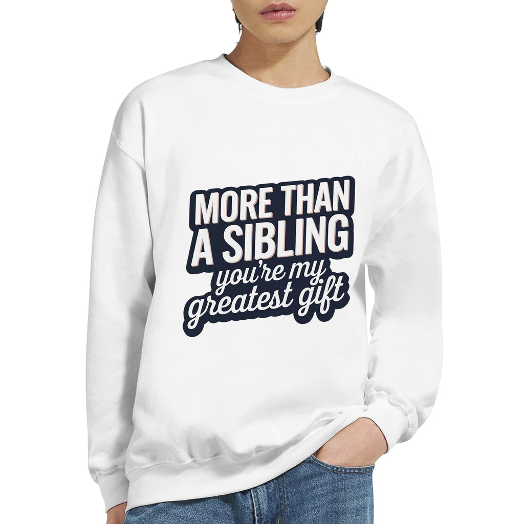 Greatest Gift of All - Brotherly Love Crewneck - White - Sweatshirts