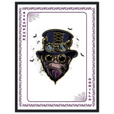 Elevate Your Decor - Steampunk, Funky, and Urban Gorilla Poster Set - 45x60 cm 18x24″ Black frame Steampunk Gorilla - Wooden Framed Posters