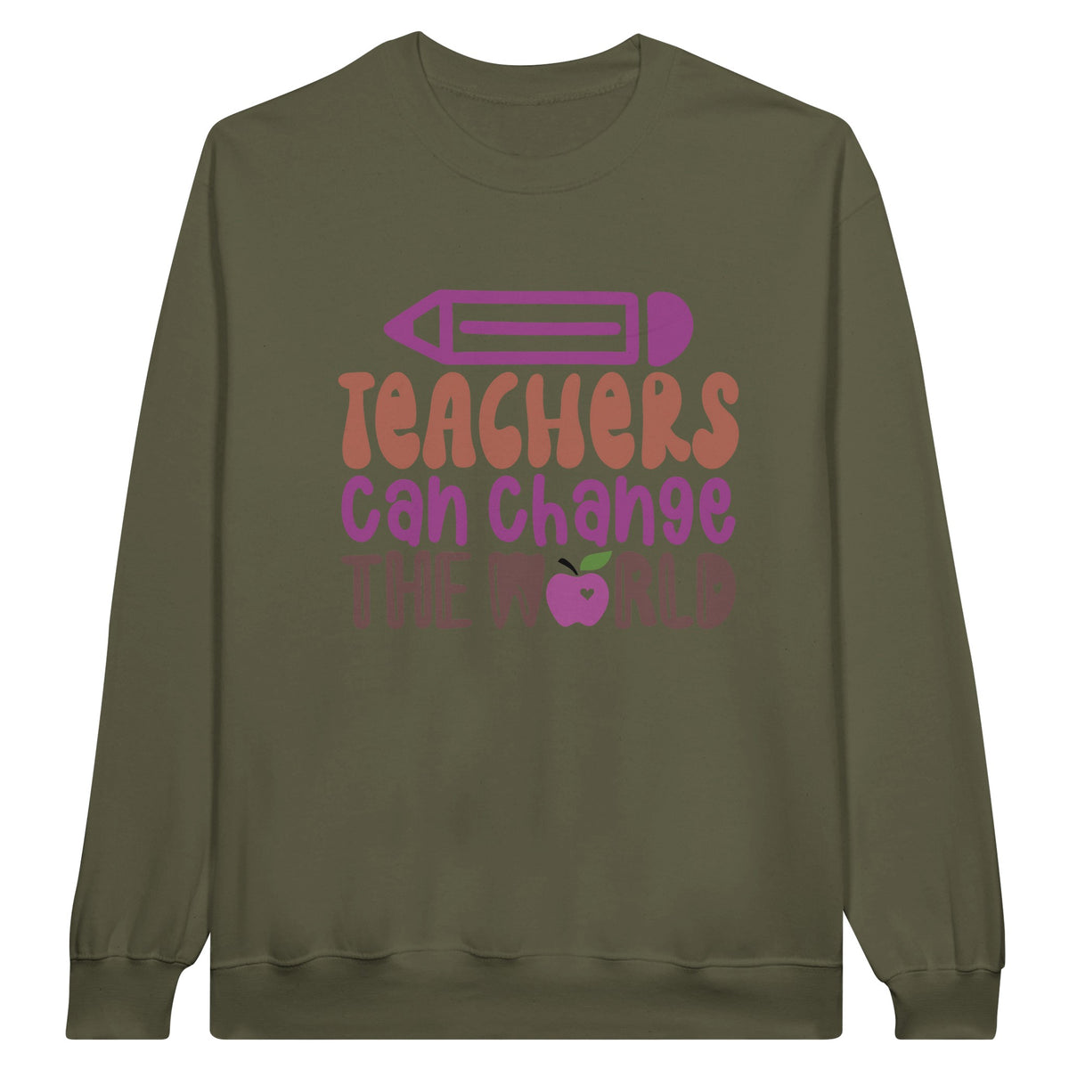 Inspire, Educate, Transform - Celebrate Teachers with Style - Military Green - Print Material