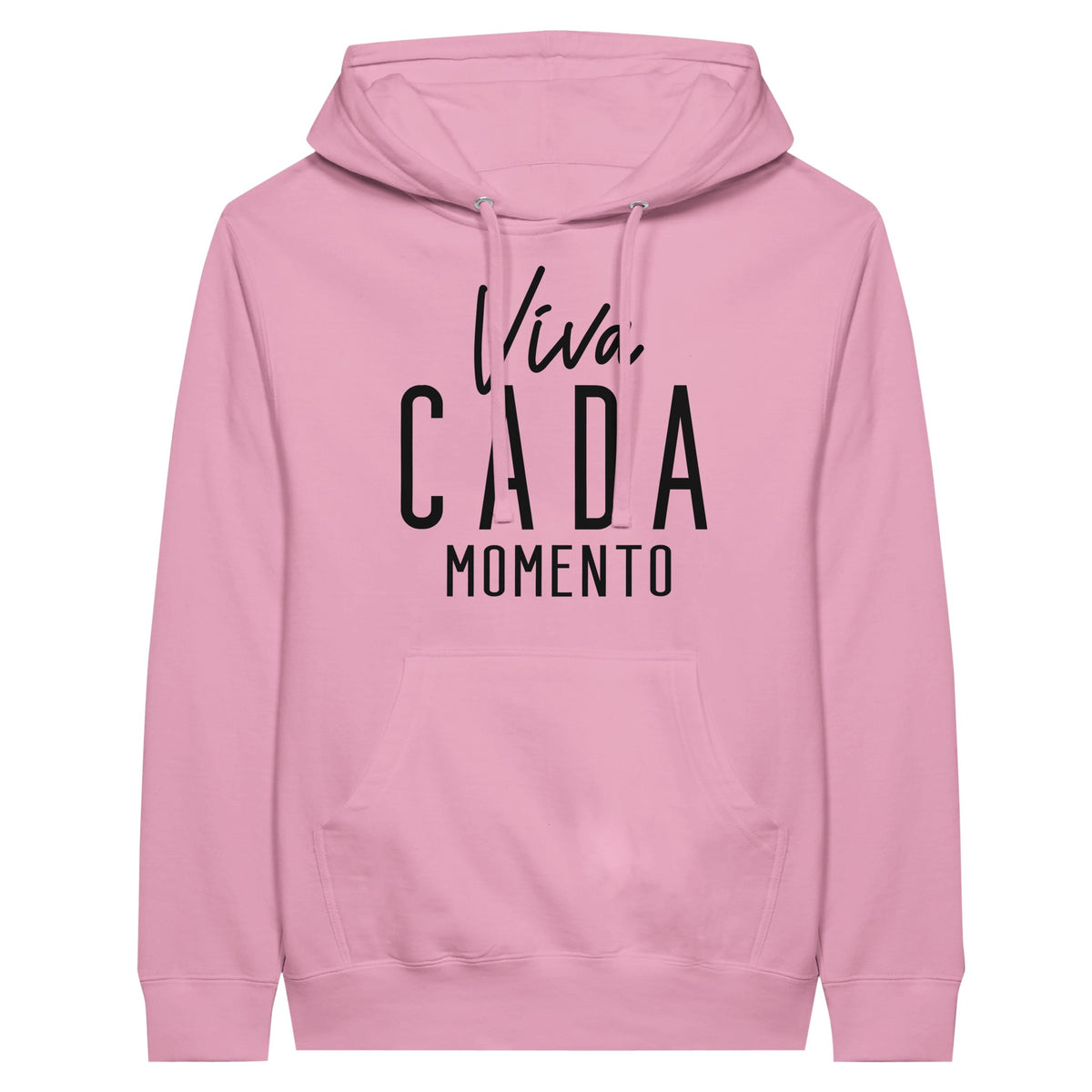 Viva Cada Momento - Embrace Every Moment with our Premium Hoodie - Light Pink - Print Material