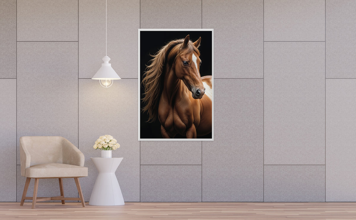 Power in Motion - A Horse's Gaze - - Framed Posters