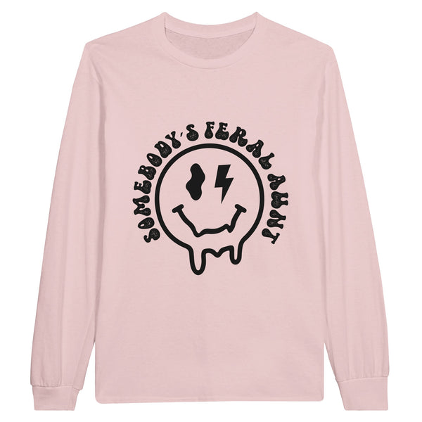 Wild and Wonderful - Somebody's Feral Aunt Shirt - Light Pink - Sweatshirt