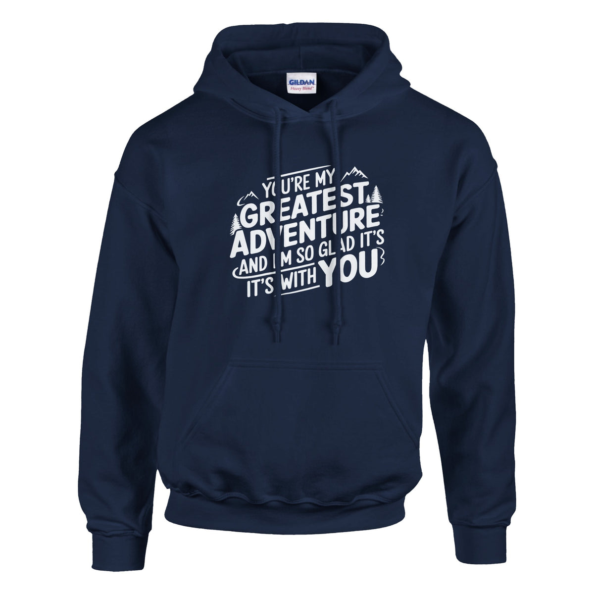 Gildan's "Greatest Adventure" Hoodie – A Perfect Gift for Your Husband - Navy - Hoodies