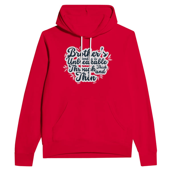 Unbreakable Brotherly Bond Hoodie - Red - Hoodies