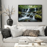 Whispers of a Hidden Waterfall - 16x24 - Framed Posters