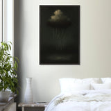 Gift Reflection - Wooden Framed Poster of Rain Cloud - Black frame - Wooden Framed Posters