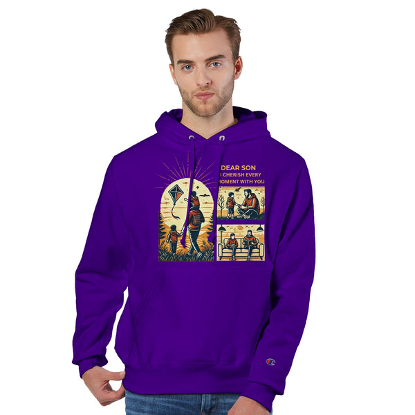 Together Forever - A Father’s Love for His Son - Purple - Hoodies