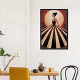 Framed Canvas Gift – Vintage Glamour Doll - Black frame - Canvas