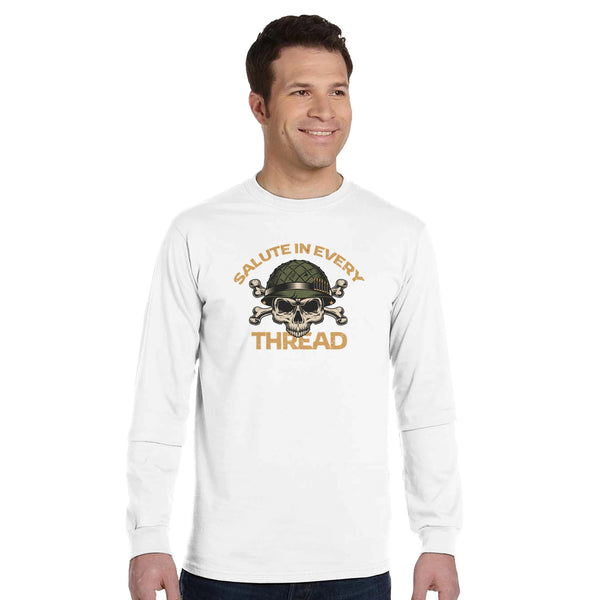 Military Heritage Tee - Salute with Every Wear - White - T-Shirts