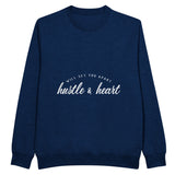 Hustle & Heart - The Ultimate Motivator - Navy - Sweatshirt