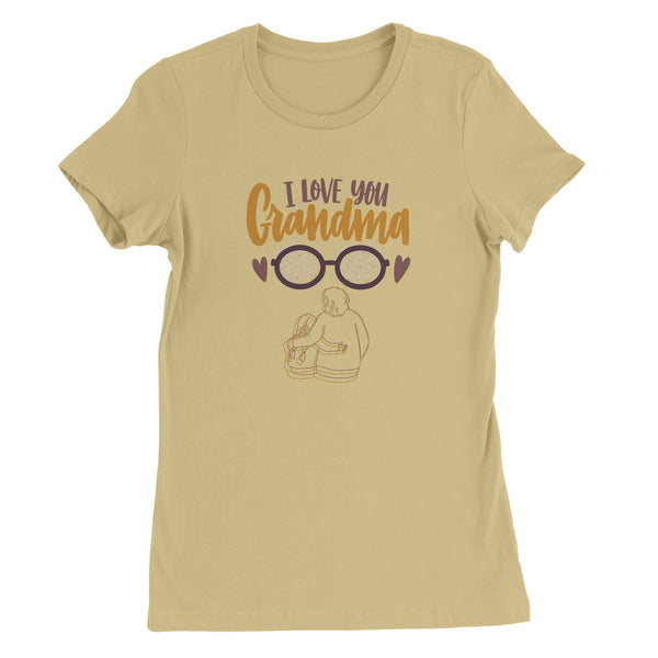 I Love You Grandma Tee – Bella + Canvas - Soft Cream - T-Shirt