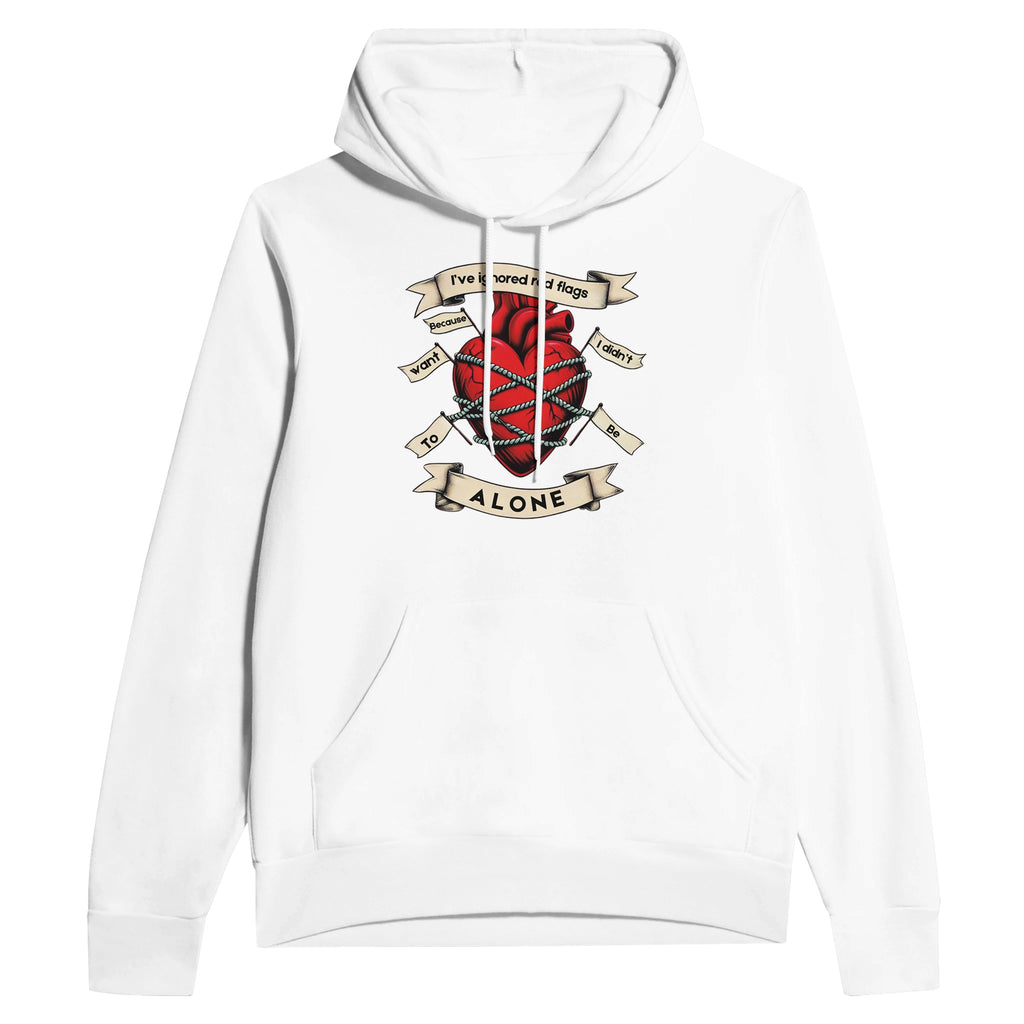 Heartfelt Confessions - Wearing Your Heart on Your Sleeve - White - Hoodies