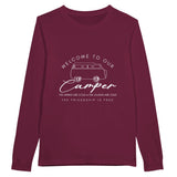 Campfire Memories - Welcome to Our Camper - Maroon - Long Sleeve T-shirts