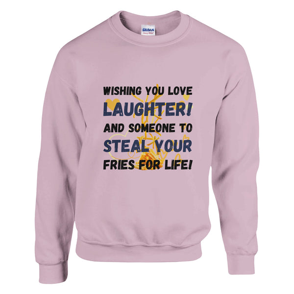 Laughter & Love - The Perfect Recipe Sweatshirt - Light Pink - Sweatshirts